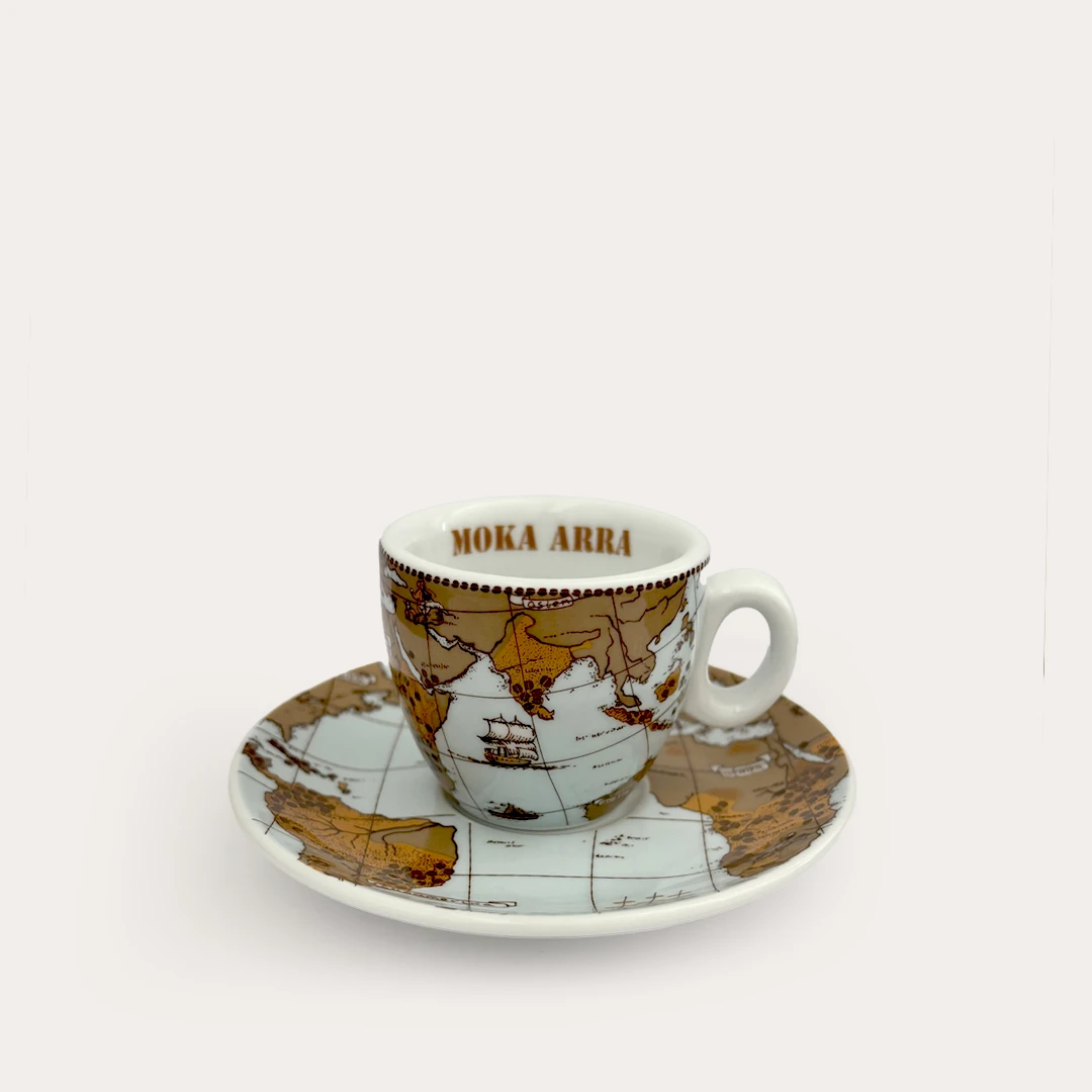 tazza caffe mappamondo